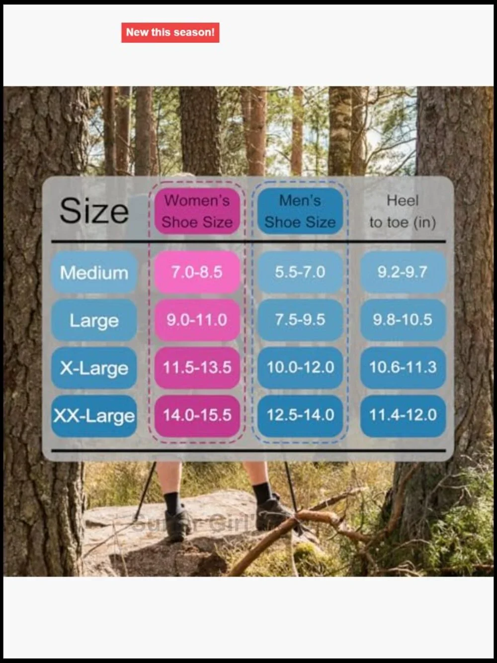 Crew Hiking Socks, Moisture Wicking, Arch Compression, Cushion Boot Socks